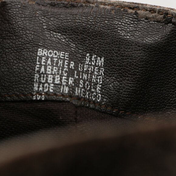 Steve Madden Womens Brodiee Riding Boot Size 9.5 Brown Tan Crackle Distressed - Picture 11 of 12